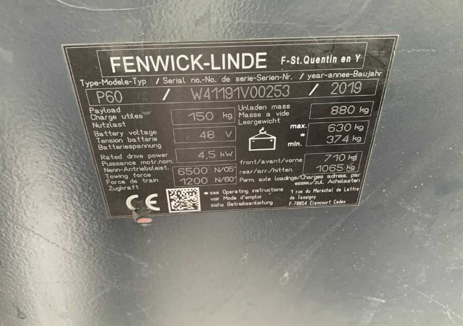Linde P60 - Tow tractor: picture 5 Linde P60 - Tow tractor: picture 5
