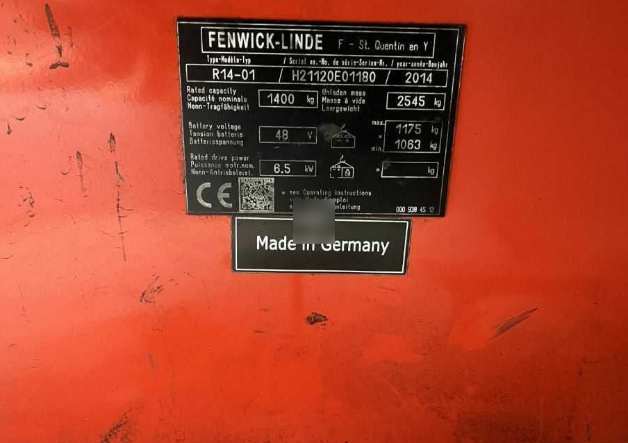 Linde R14-01 - Reach truck: picture 4 Linde R14-01 - Reach truck: picture 4
