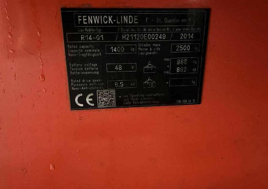 Linde R14-01 - Reach truck: picture 4 Linde R14-01 - Reach truck: picture 4