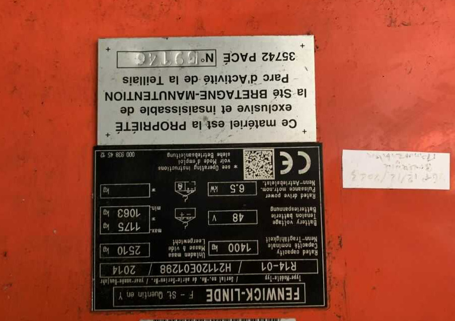 Linde R14-01 - Reach truck: picture 4 Linde R14-01 - Reach truck: picture 4