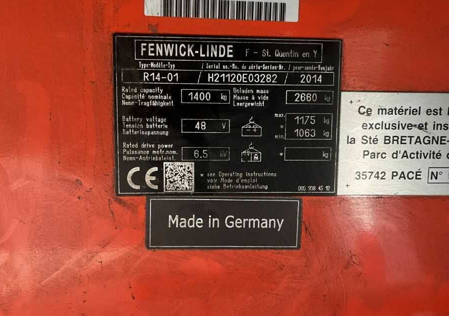 Linde R14-01 - Reach truck: picture 4 Linde R14-01 - Reach truck: picture 4
