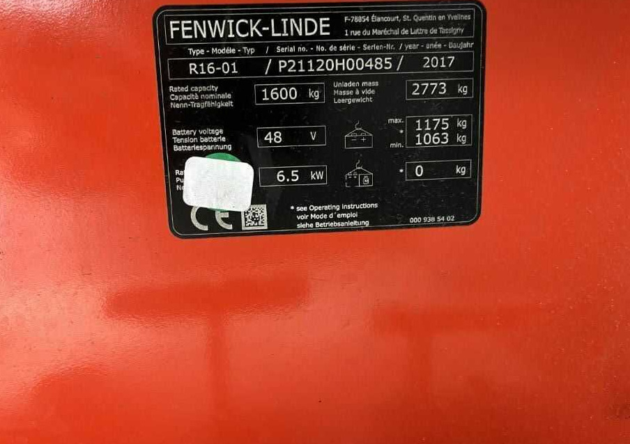 Linde R16-01 - Reach truck: picture 4 Linde R16-01 - Reach truck: picture 4