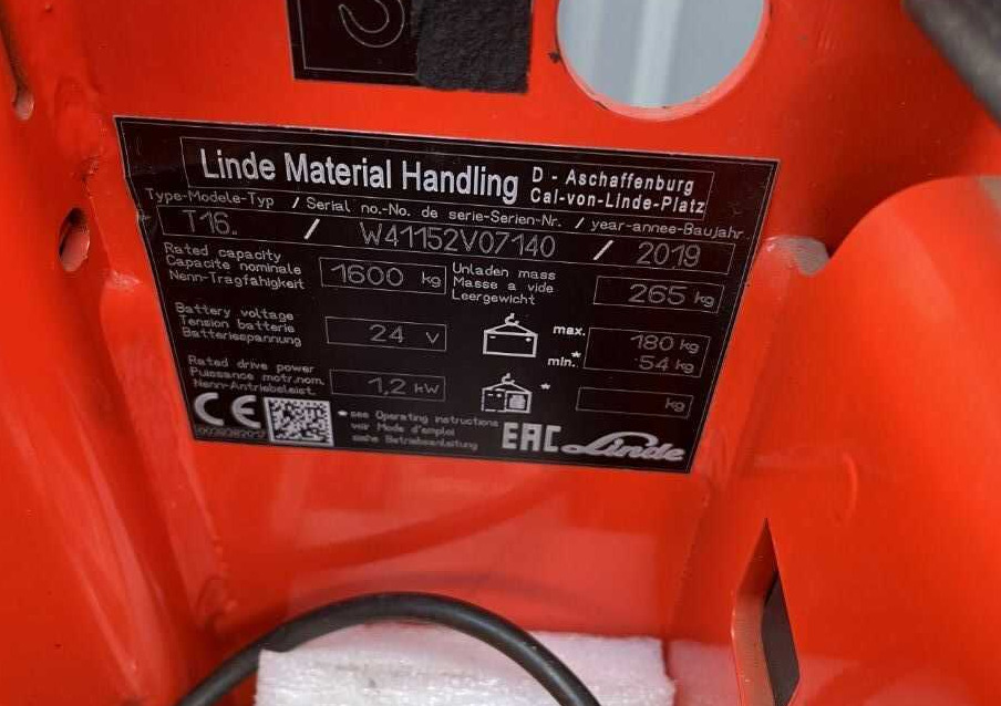 Linde T16 - Pallet truck: picture 4 Linde T16 - Pallet truck: picture 4