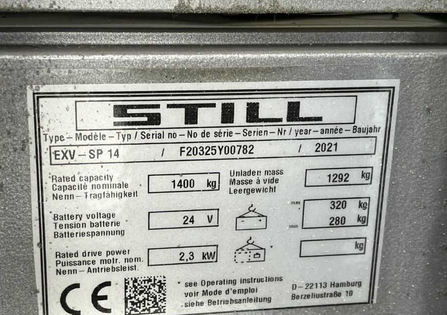 Still EXV-SP14 - Stacker: picture 5 Still EXV-SP14 - Stacker: picture 5