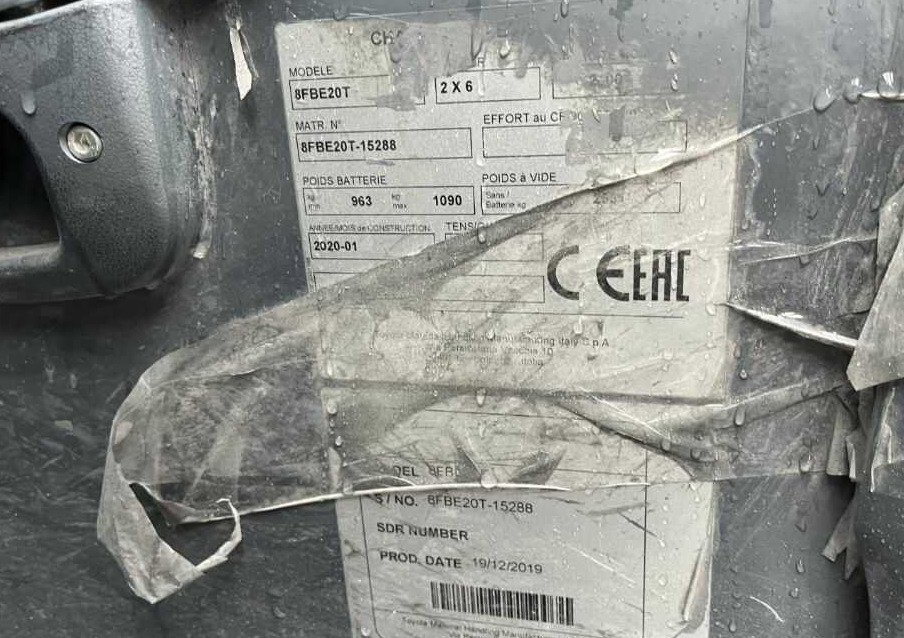 Toyota 8FBE20T - Electric forklift: picture 4 Toyota 8FBE20T - Electric forklift: picture 4