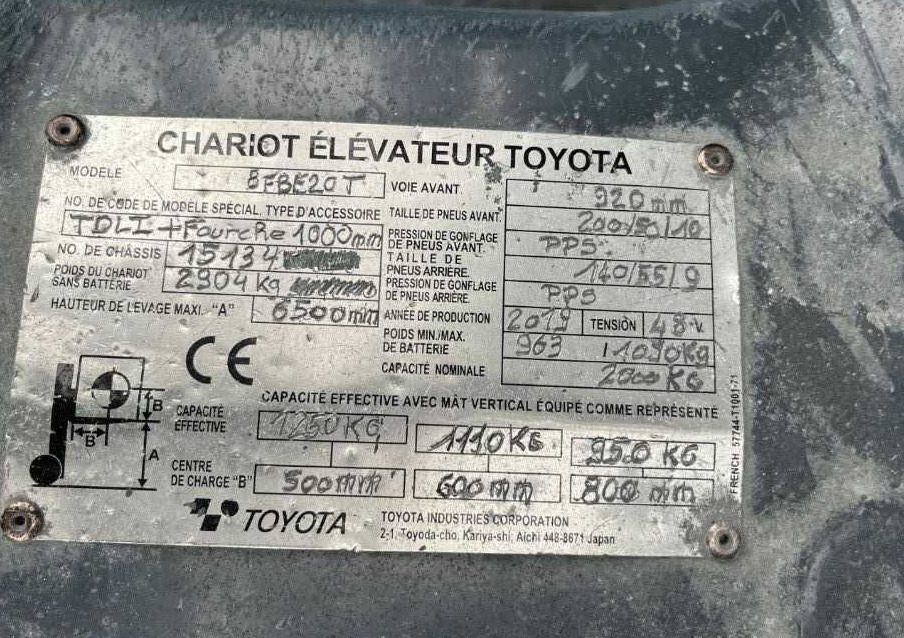 Toyota 8FBE20T - Electric forklift: picture 4 Toyota 8FBE20T - Electric forklift: picture 4