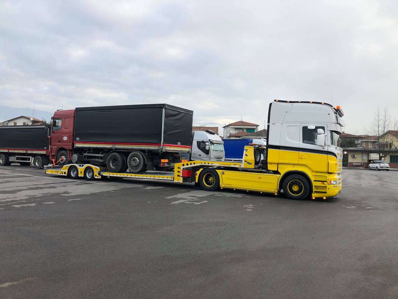 New Autotransporter semi-trailer for transportation of heavy machinery VEGA-S (2 AXLE TRUCK CARRIER): picture 20