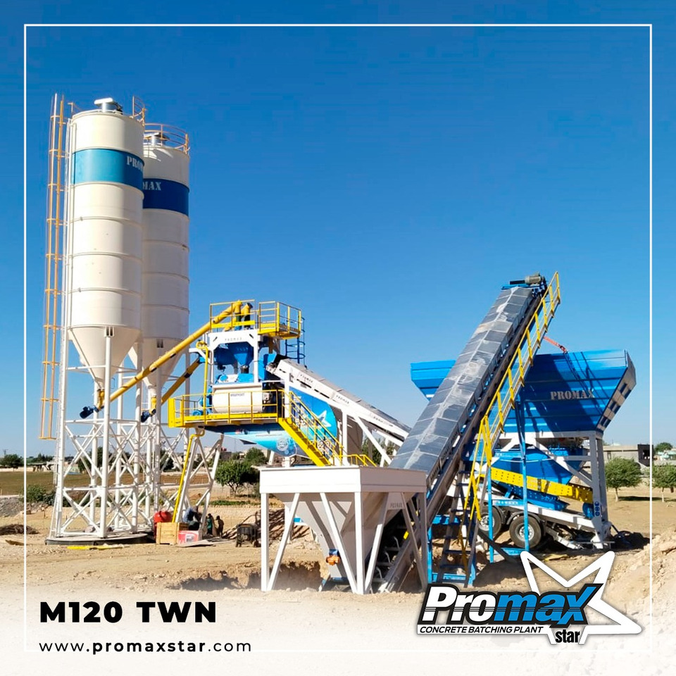 Mobile Concrete Batching Plant M120-TWN (120m3/h) - Concrete plant: picture 1 Mobile Concrete Batching Plant M120-TWN (120m3/h) - Concrete plant: picture 1