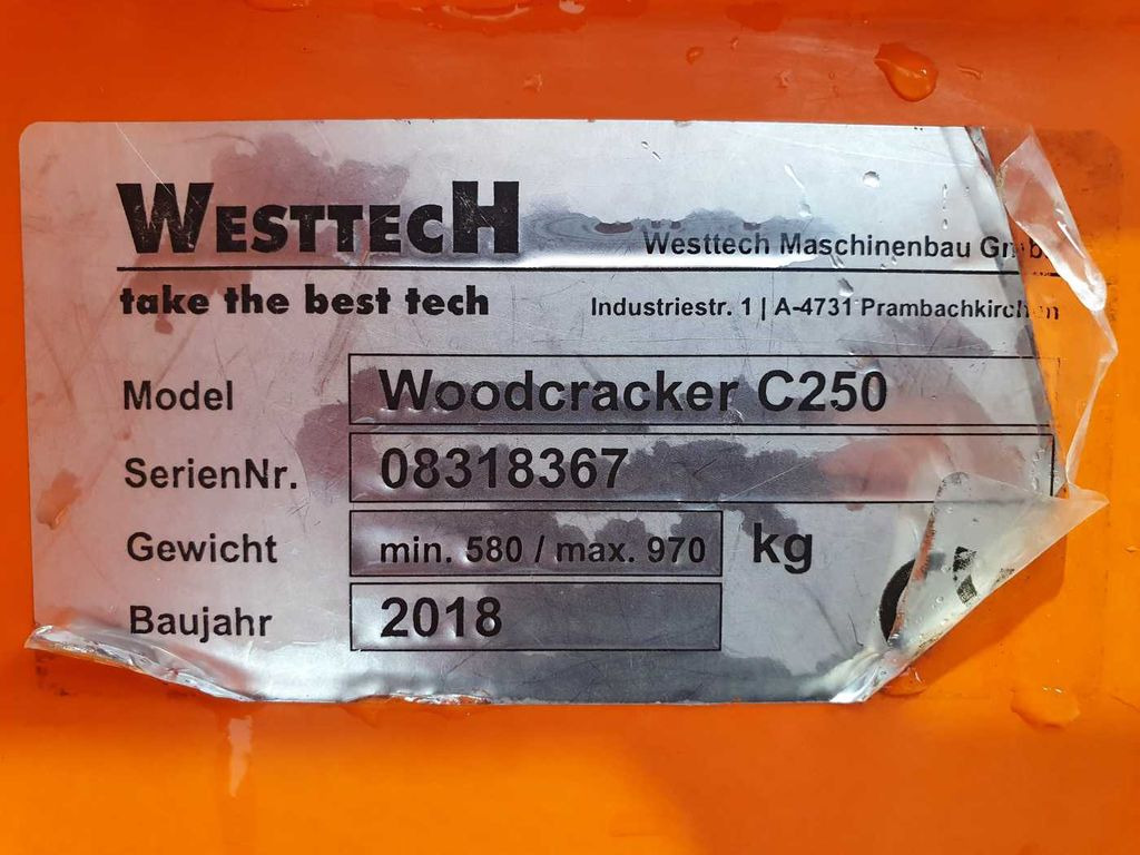 Attachment Westtech Woodcracker C250 / Tiltator / Sammler Westtech Woodcracker C250 / Tiltator / Sammler: picture 10 Attachment Westtech Woodcracker C250 / Tiltator / Sammler Westtech Woodcracker C250 / Tiltator / Sammler: picture 10