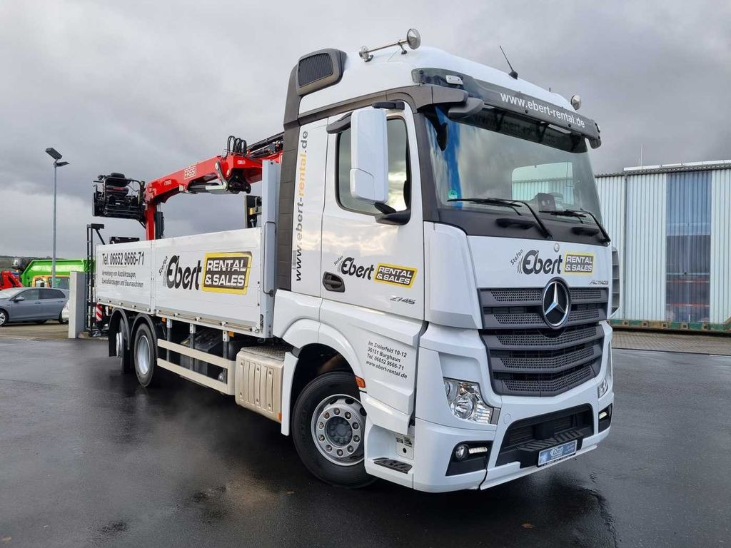 Mercedes-Benz Actros 2745 L 6x2 Baustoffpritsche+Kran Retarder - Crane truck, Dropside/ Flatbed truck: picture 3 Mercedes-Benz Actros 2745 L 6x2 Baustoffpritsche+Kran Retarder - Crane truck, Dropside/ Flatbed truck: picture 3