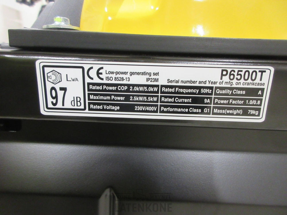 Generator set Atlas Copco P6500T AVR Generaattori: picture 9
