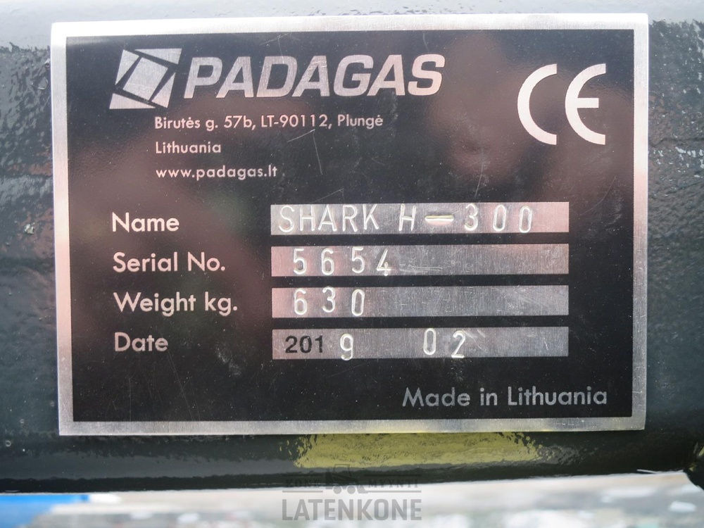 Broom for Construction machinery Padagas Avoharja Shark H 300 RLT: picture 15