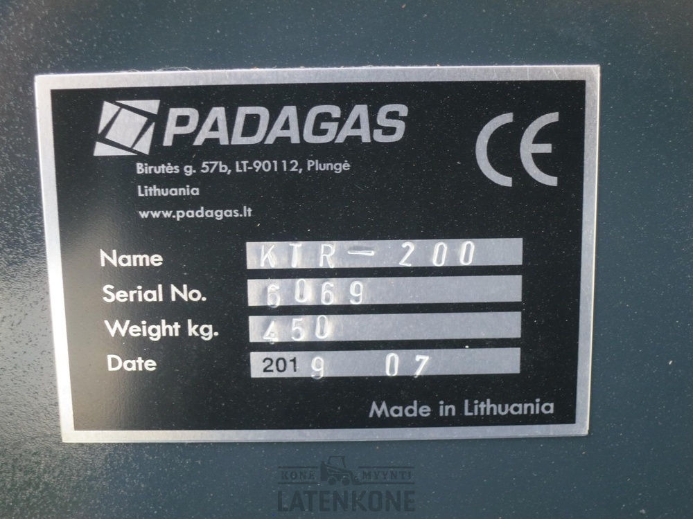Bucket for Construction machinery Padagas Kurottajan kauha 245cm 2.3m3 ilman sovitetta: picture 9
