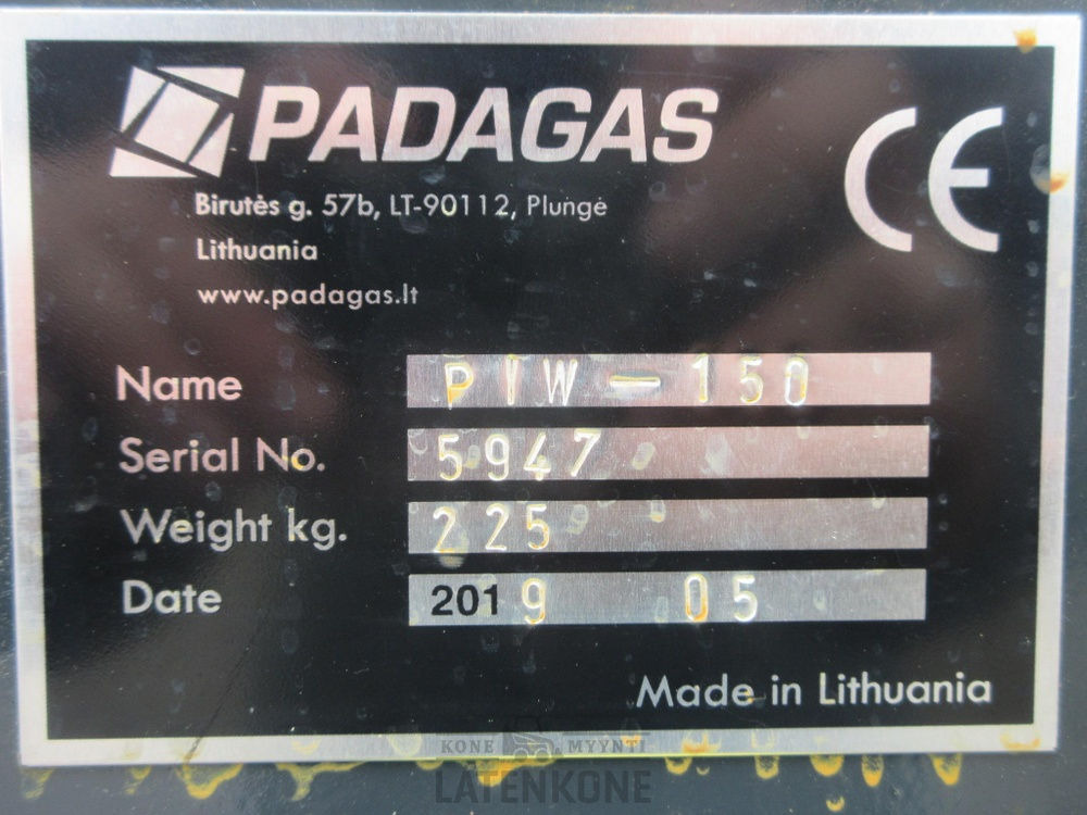 Broom for Construction machinery Padagas Puomiharja PIW-150 R ilman kiinnikettä: picture 11