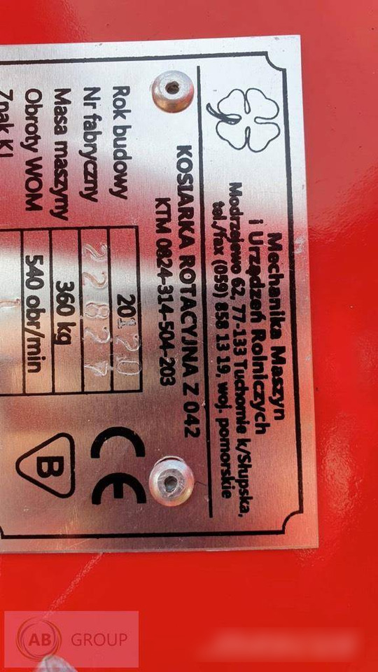 Miotk Mounted rotary mower Z042 - Mower: picture 4 Miotk Mounted rotary mower Z042 - Mower: picture 4