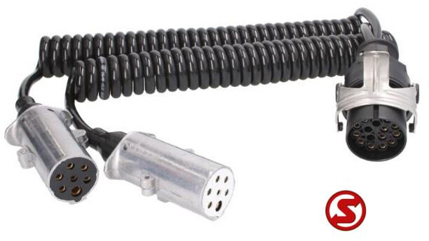 Diversen Spiraalkabel 15Polig 2X7polig - Cables/ Wire harness for Truck: picture 1 Diversen Spiraalkabel 15Polig 2X7polig - Cables/ Wire harness for Truck: picture 1