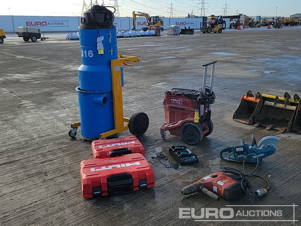 110 Volt SPE Vacuum, Hilti VC 40M-X 110 Volt Dust Extractor, Makita Cordless Floor Saw & Charger Pack, Hilti TE 70-ATC 110 Volt Hammer Drill, Hilti TE 700-AVR 110 Volt Hammer Drill, Hilti TE 30 110 Vo - Construction equipment: picture 2 110 Volt SPE Vacuum, Hilti VC 40M-X 110 Volt Dust Extractor, Makita Cordless Floor Saw & Charger Pack, Hilti TE 70-ATC 110 Volt Hammer Drill, Hilti TE 700-AVR 110 Volt Hammer Drill, Hilti TE 30 110 Vo - Construction equipment: picture 2