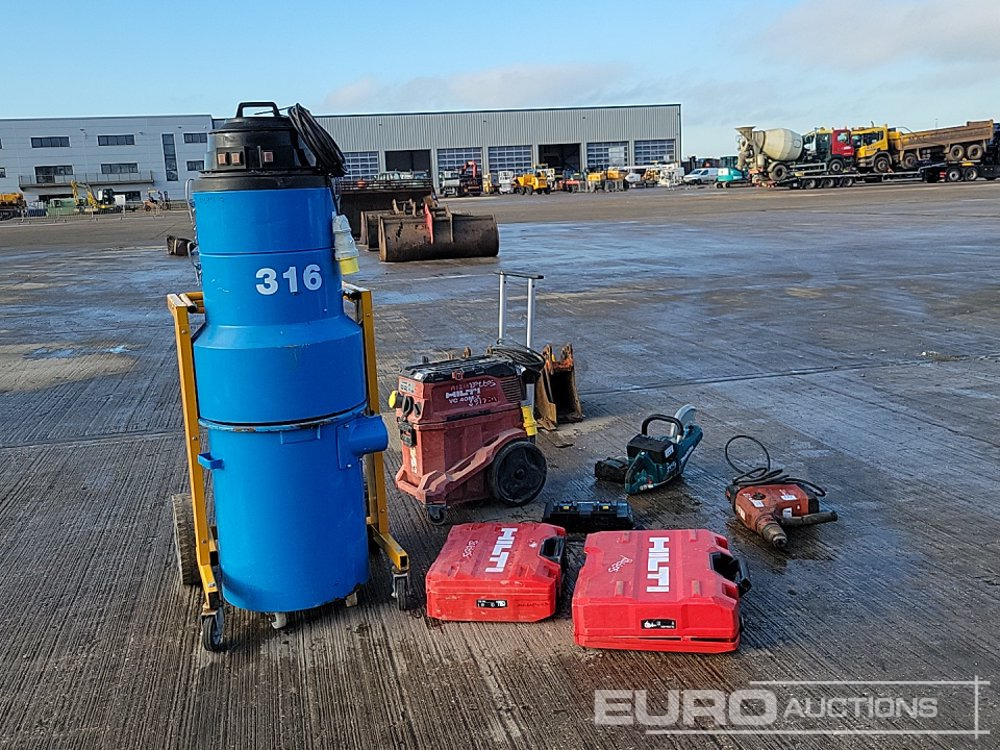 110 Volt SPE Vacuum, Hilti VC 40M-X 110 Volt Dust Extractor, Makita Cordless Floor Saw & Charger Pack, Hilti TE 70-ATC 110 Volt Hammer Drill, Hilti TE 700-AVR 110 Volt Hammer Drill, Hilti TE 30 110 Vo - Construction equipment: picture 3 110 Volt SPE Vacuum, Hilti VC 40M-X 110 Volt Dust Extractor, Makita Cordless Floor Saw & Charger Pack, Hilti TE 70-ATC 110 Volt Hammer Drill, Hilti TE 700-AVR 110 Volt Hammer Drill, Hilti TE 30 110 Vo - Construction equipment: picture 3