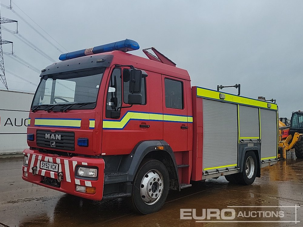 2002 MAN 4x2 Fire Engine, Automatic Gearbox (Reg. Docs. Available) - Fire engine: picture 1 2002 MAN 4x2 Fire Engine, Automatic Gearbox (Reg. Docs. Available) - Fire engine: picture 1