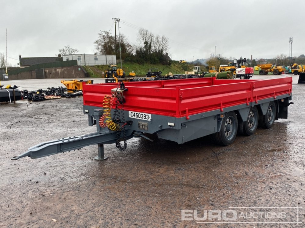 2013 Dooley 10 Ton Tri-Axle Drop Side Drag Trailer - Dropside/ Flatbed trailer: picture 1 2013 Dooley 10 Ton Tri-Axle Drop Side Drag Trailer - Dropside/ Flatbed trailer: picture 1