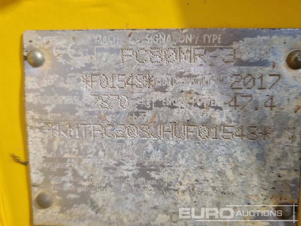 Mini excavator 2017 Komatsu PC80MR-3: picture 43