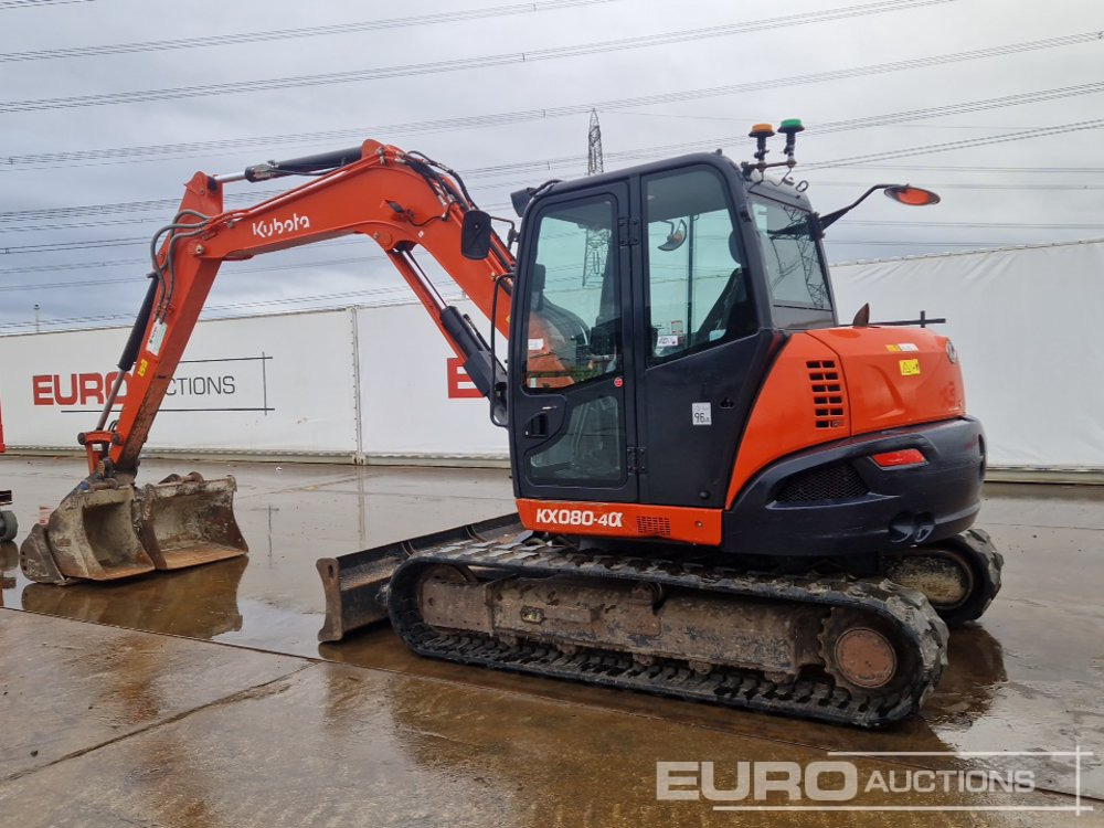 2018 Kubota KX080-4A - Mini excavator: picture 3 2018 Kubota KX080-4A - Mini excavator: picture 3