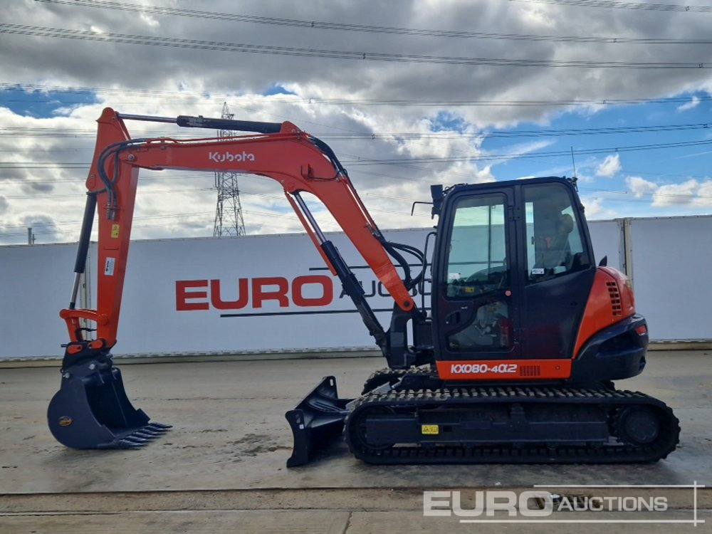 2018 Kubota KX080-4A - Mini excavator: picture 2 2018 Kubota KX080-4A - Mini excavator: picture 2