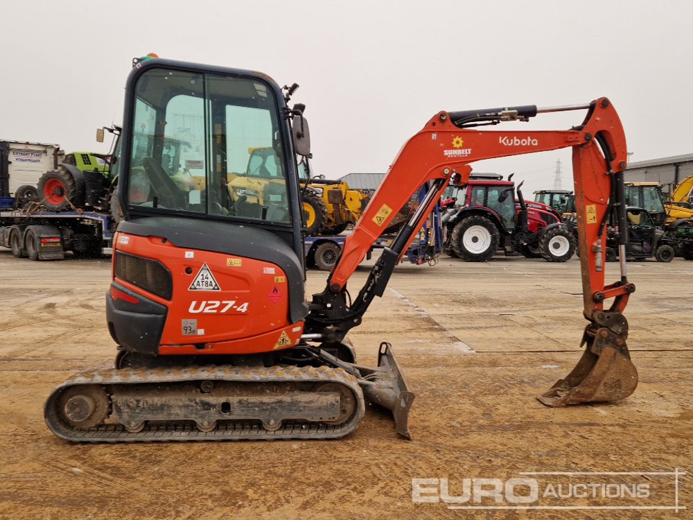 Mini excavator 2019 Kubota U27-4: picture 6