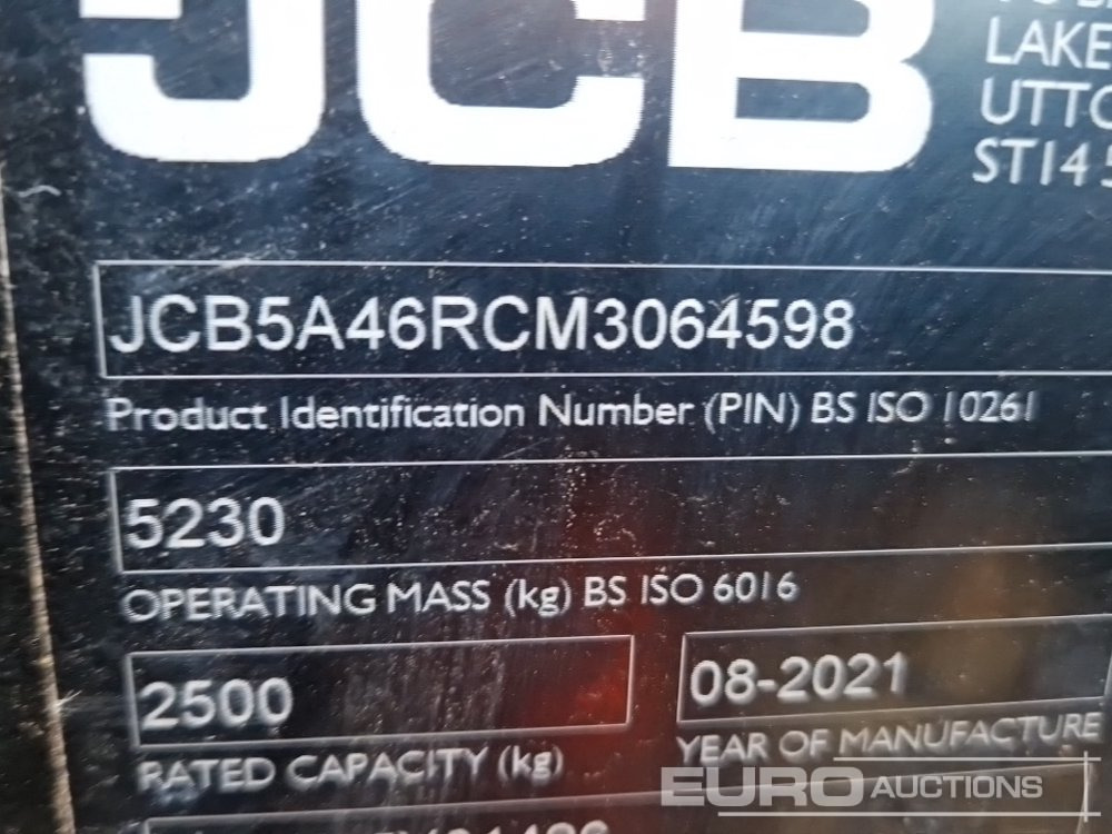 Telescopic handler 2021 JCB 525-60 Hi Viz: picture 41 Telescopic handler 2021 JCB 525-60 Hi Viz: picture 41