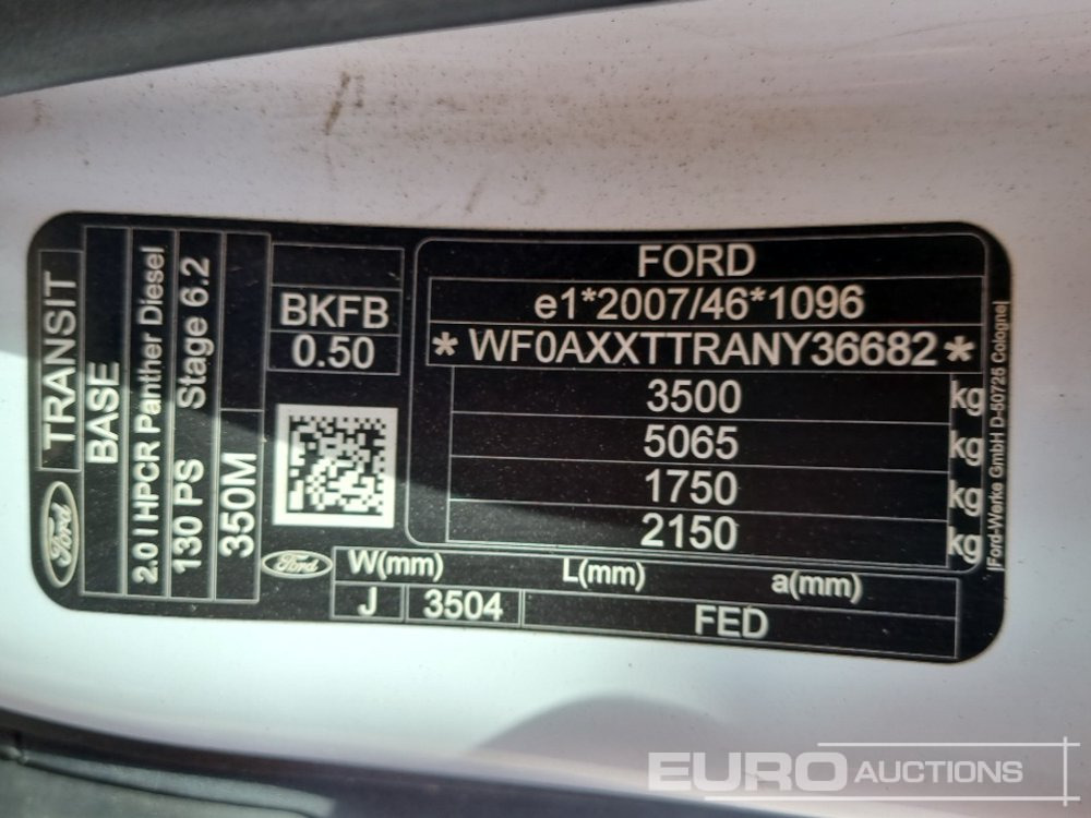 Tipper van 2022 Ford Transit 350: picture 42