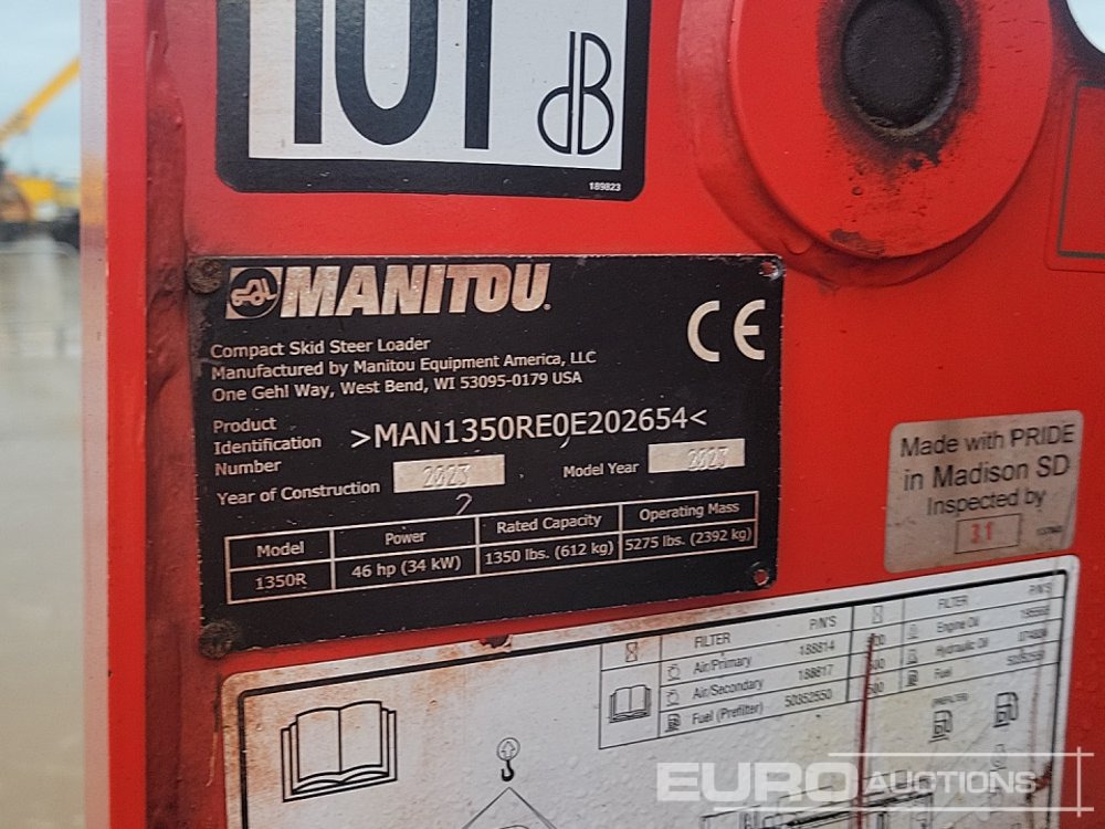 Skid steer loader 2023 Manitou 1350R: picture 33 Skid steer loader 2023 Manitou 1350R: picture 33