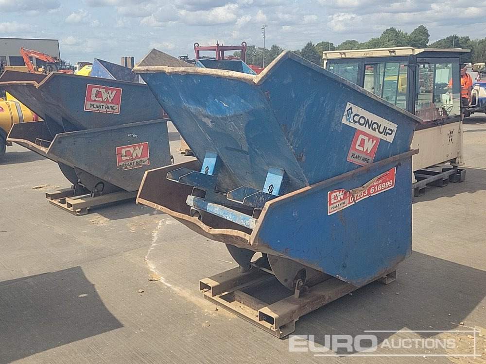 Conquip Tipping Skip to suit Forklift (2 of) - Tipping skip: picture 1 Conquip Tipping Skip to suit Forklift (2 of) - Tipping skip: picture 1