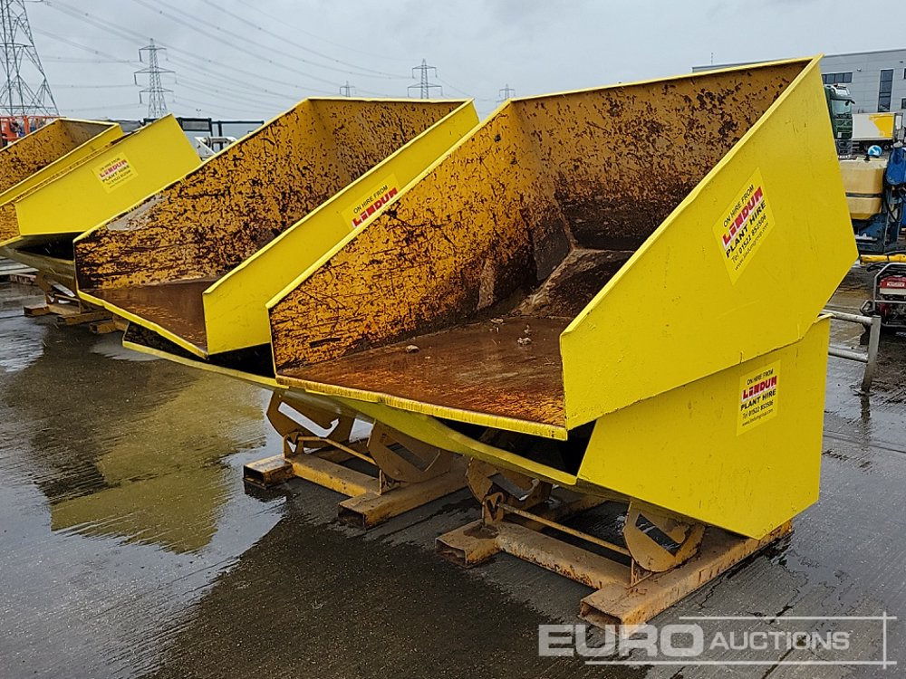 Contact Tipping Skips to suit Forklift (4 of) - Tipping skip: picture 1 Contact Tipping Skips to suit Forklift (4 of) - Tipping skip: picture 1