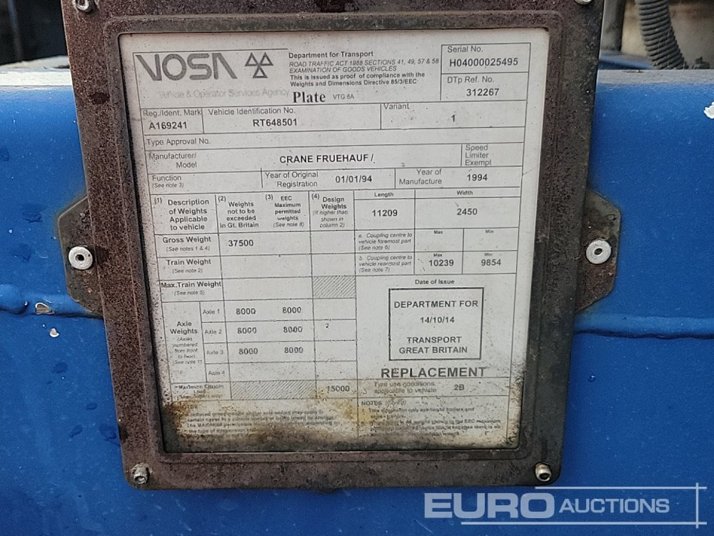 Tanker semi-trailer Crane Freuhauf Tri Axle Tanker Trailer: picture 43