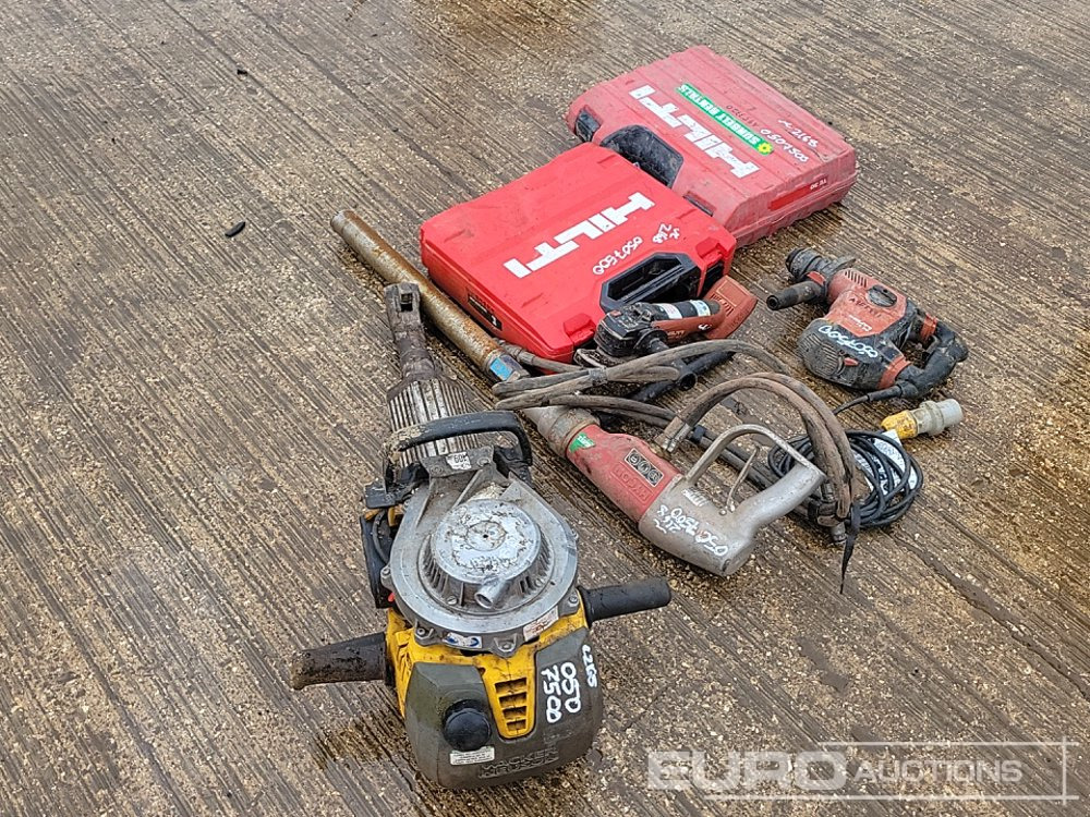 Hilti Hammer Drill (2 of), Hilti Battery Impact Gun, Hilti Battery Grinder, Hycon Hydraulic Core Drill, Wacker Neuson Hand Held Breaker - Construction equipment: picture 3 Hilti Hammer Drill (2 of), Hilti Battery Impact Gun, Hilti Battery Grinder, Hycon Hydraulic Core Drill, Wacker Neuson Hand Held Breaker - Construction equipment: picture 3