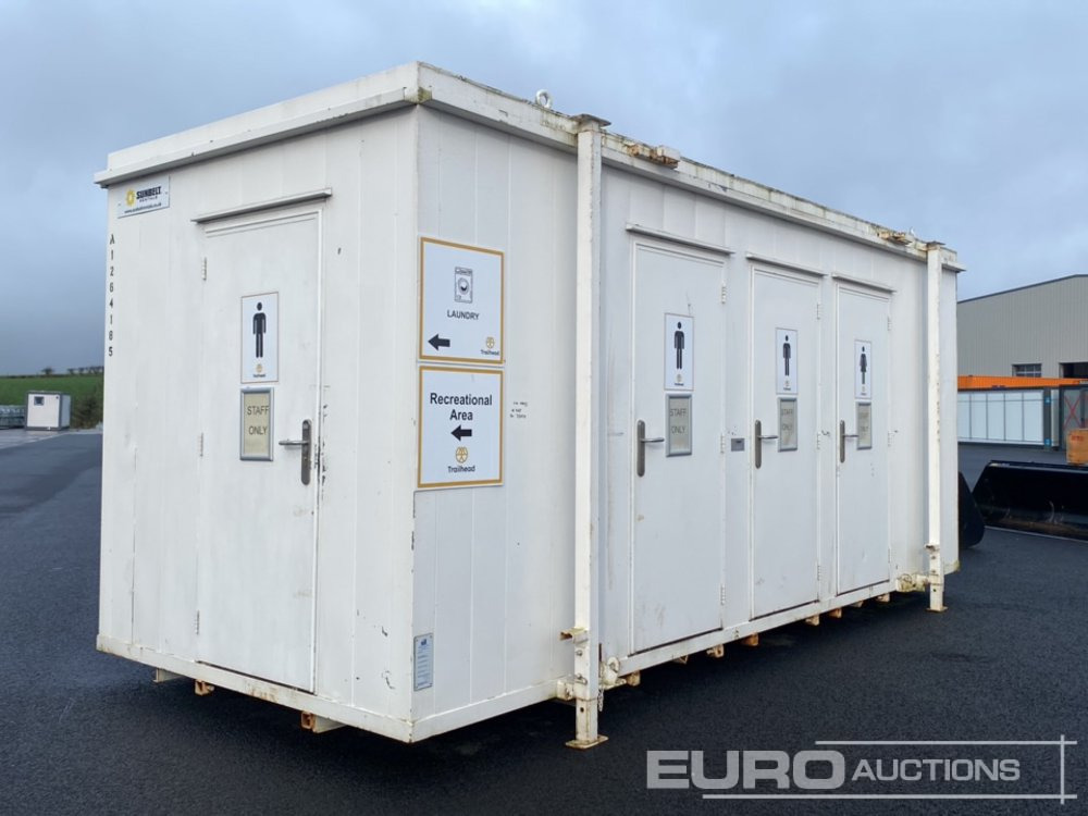 Thurston 20' x 9' Toilet Block (No Keys) (Cannot Be Reconsigned) - Shipping container: picture 1 Thurston 20' x 9' Toilet Block (No Keys) (Cannot Be Reconsigned) - Shipping container: picture 1