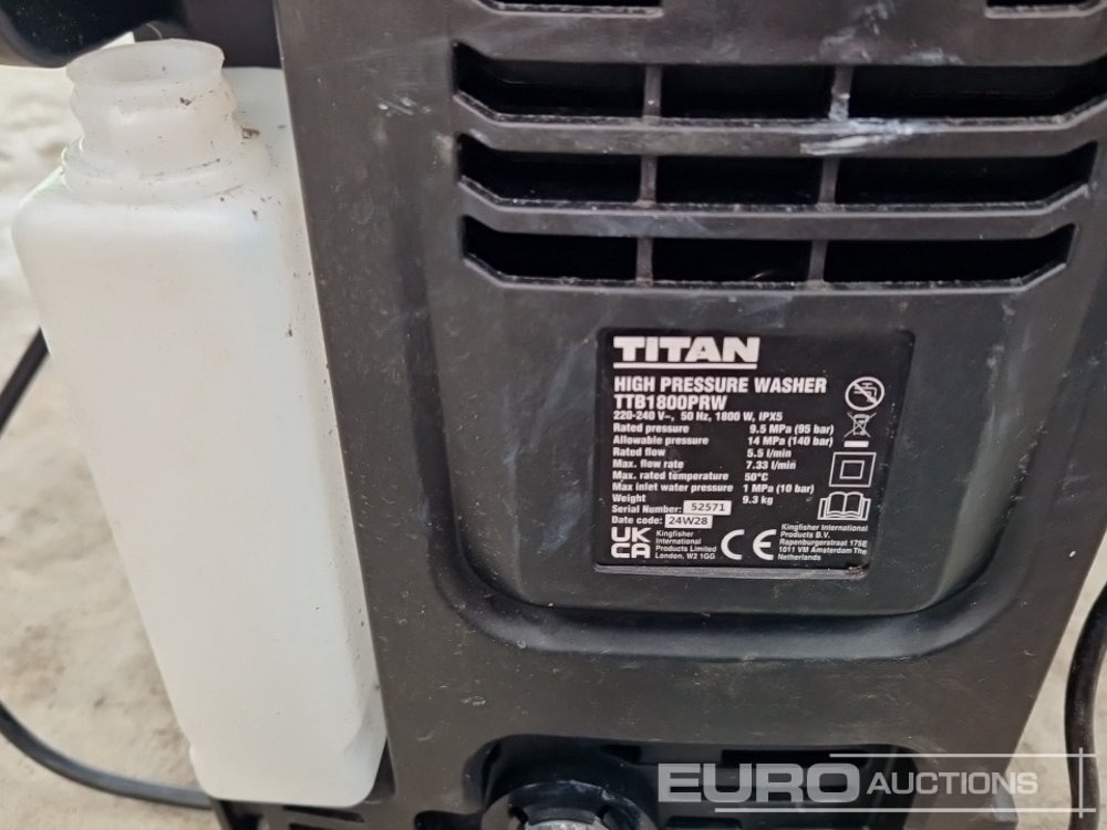Pressure washer Titan TTB1800PRW High Pressure Washer: picture 13