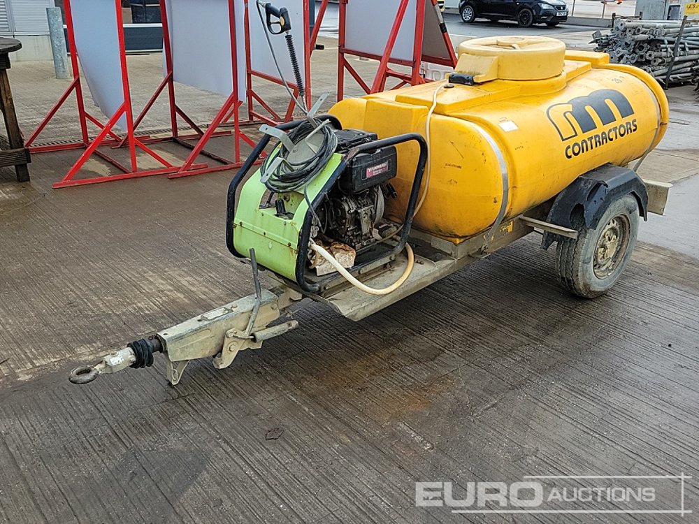 Trailer Engineering Single Axle Plastic Water Bowser, Yanmar Pressure Washer - Pressure washer: picture 1 Trailer Engineering Single Axle Plastic Water Bowser, Yanmar Pressure Washer - Pressure washer: picture 1
