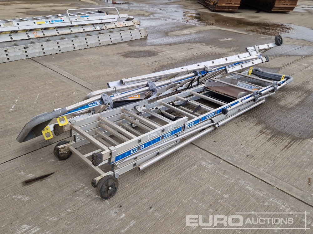 Tubesca Wheeled 8 Step Ladders (2 of) - Construction equipment: picture 1 Tubesca Wheeled 8 Step Ladders (2 of) - Construction equipment: picture 1