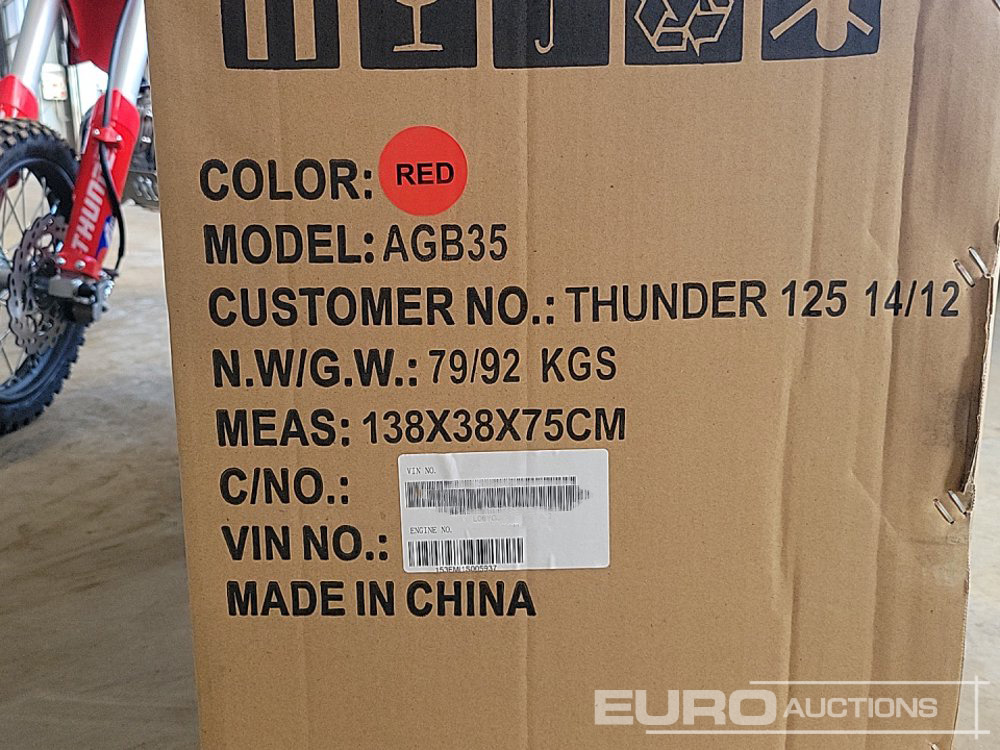 Motorcycle Unused 2025 Apollo 125cc Motorcross Bike, 14" Front, 12" Rear Tyres, Electric Start, Air Cooled, Hydraulic Suspension, Disc Brakes, Lighting Kit (UNASSEMBLED): picture 24