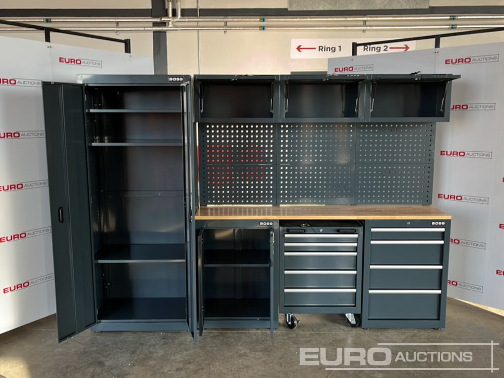 Unused Boss 2.6m 9 Drawer, 5 Cabinet Tool Station - Garage equipment: picture 4 Unused Boss 2.6m 9 Drawer, 5 Cabinet Tool Station - Garage equipment: picture 4