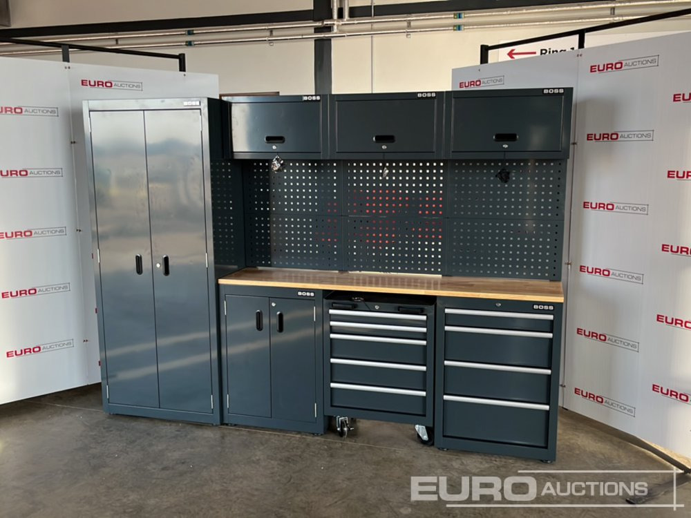 Unused Boss 2.6m 9 Drawer, 5 Cabinet Tool Station - Garage equipment: picture 1 Unused Boss 2.6m 9 Drawer, 5 Cabinet Tool Station - Garage equipment: picture 1