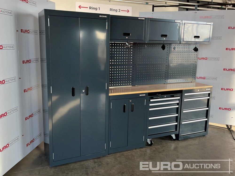 Unused Boss 2.6m 9 Drawer, 5 Cabinet Tool Station - Construction equipment: picture 3 Unused Boss 2.6m 9 Drawer, 5 Cabinet Tool Station - Construction equipment: picture 3