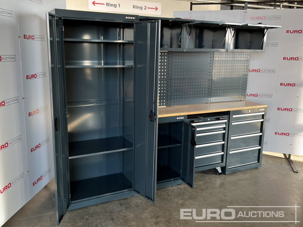 Unused Boss 2.6m 9 Drawer, 5 Cabinet Tool Station - Garage equipment: picture 5 Unused Boss 2.6m 9 Drawer, 5 Cabinet Tool Station - Garage equipment: picture 5