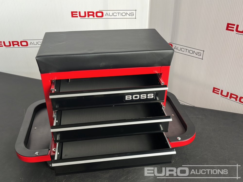 Garage equipment Unused Boss Wheeled Stool Tool Box, 3 Drawers, Magnetic Trays: picture 8 Garage equipment Unused Boss Wheeled Stool Tool Box, 3 Drawers, Magnetic Trays: picture 8