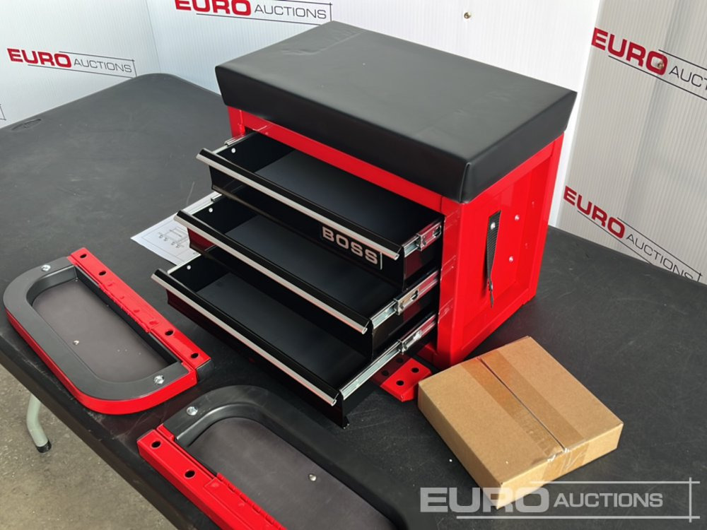 Garage equipment Unused Boss Wheeled Stool Tool Box, 3 Drawers, Magnetic Trays: picture 13 Garage equipment Unused Boss Wheeled Stool Tool Box, 3 Drawers, Magnetic Trays: picture 13