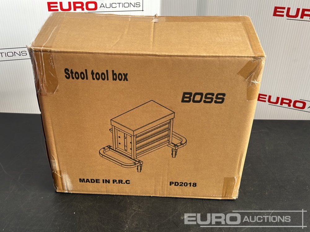 Garage equipment Unused Boss Wheeled Stool Tool Box, 3 Drawers, Magnetic Trays: picture 23 Garage equipment Unused Boss Wheeled Stool Tool Box, 3 Drawers, Magnetic Trays: picture 23