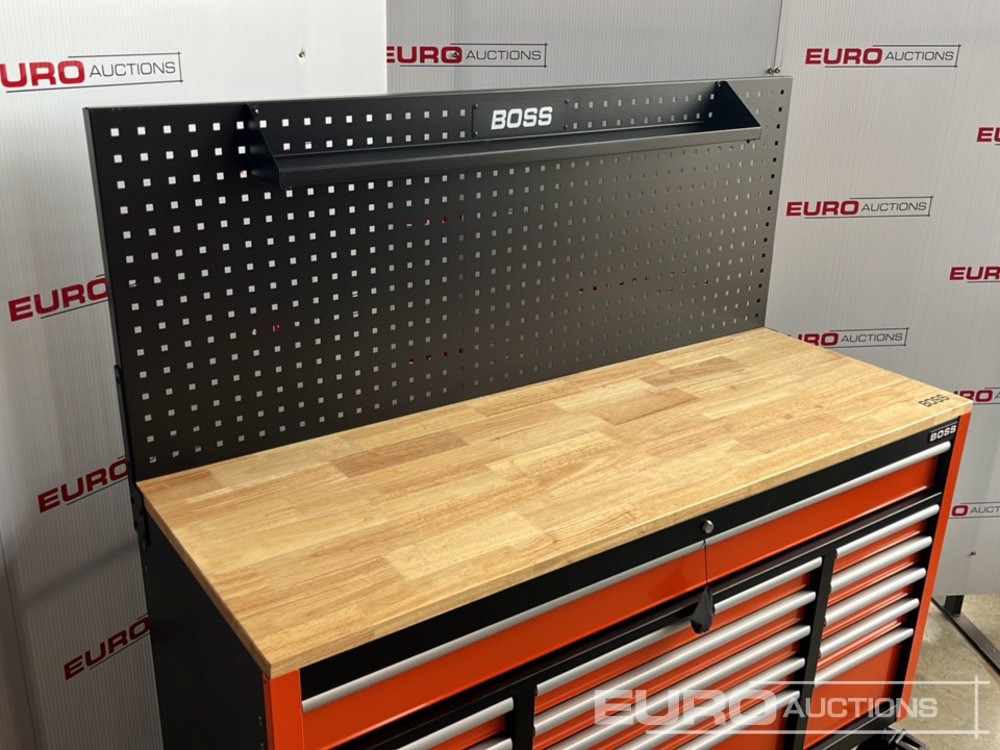 Garage equipment Unused Boss Wheeled Tool Cabinet, 16 Drawers, 492pc Tools: picture 7