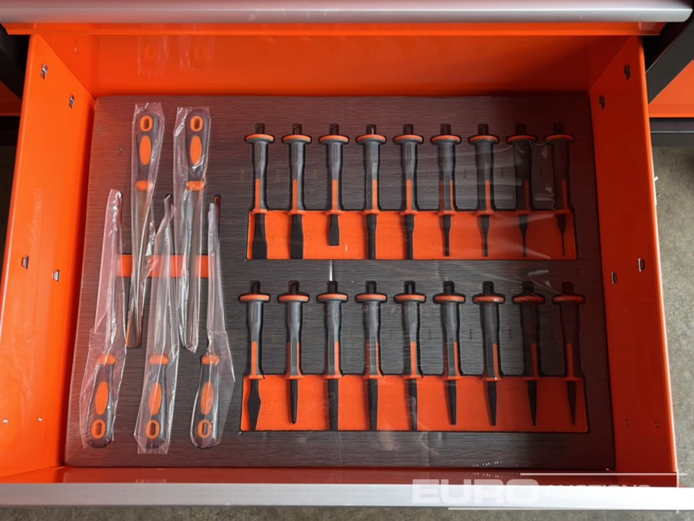 Garage equipment Unused Boss Wheeled Tool Cabinet, 16 Drawers, 492pc Tools: picture 16