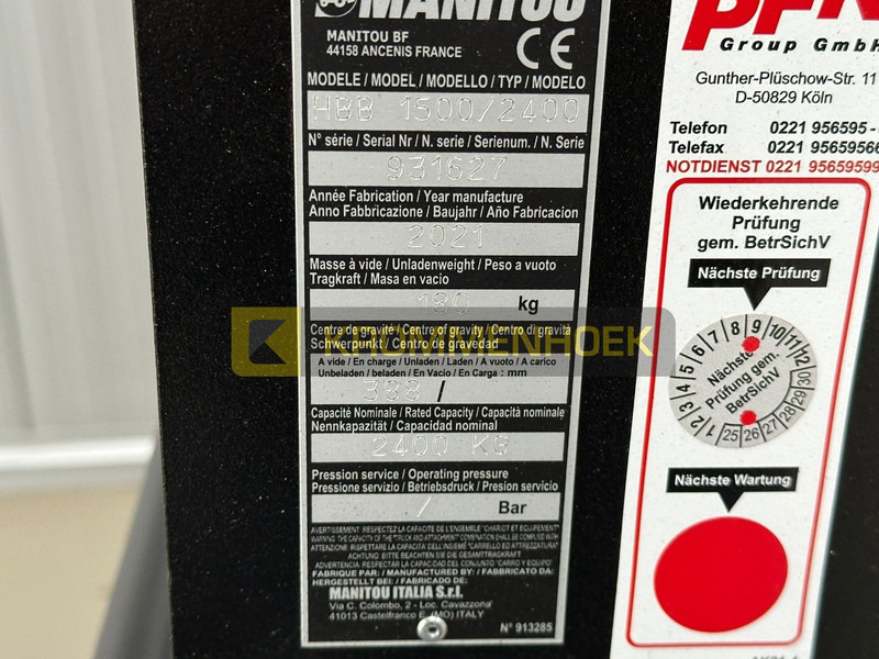 Manitou HBB 1500/2400 Bigbag Handler - Attachment for Material handling equipment: picture 5 Manitou HBB 1500/2400 Bigbag Handler - Attachment for Material handling equipment: picture 5